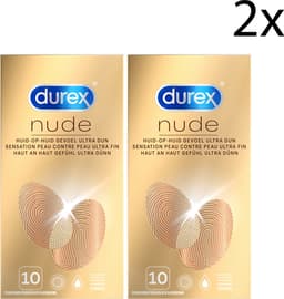 Durex Condooms Nude - 10 x 2 — thumbnail 1