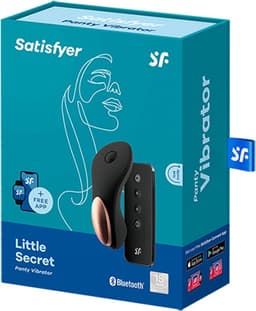 Satisfyer, bluetooth slipvibrator, oplegvibrator, 'Little Secret', 8,5 cm, met app, medische siliconen — thumbnail 8