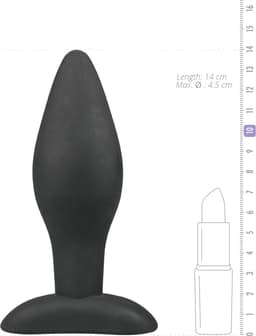EasyToys - Grote Siliconen Buttplug - Buttplugs - Anal Plug - Sex Toys voor Vrouwen en Mannen - Seksspeeltjes - Zwart — thumbnail 5