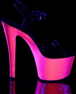 Pleaser - SKY-309UVLG Sandaal met enkelband, Paaldans schoenen - Paaldans schoenen - 40 Shoes - Roze — thumbnail 5
