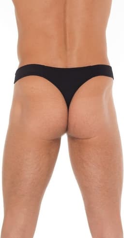 Amorable - Mannen String Met Rits - Zwart - One Size - Sexy Mannen Ondergoed - Erotisch — thumbnail 2