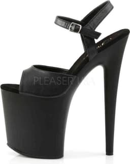 Pleaser - FLAMINGO-809 Sandaal met enkelband, Paaldans schoenen - Paaldans schoenen - 37 Shoes - Zwart — thumbnail 3