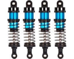 Geoliede 4 stuks 72 mm aluminium olieschokkenset voor 1/12 1/14 1/16 RC auto's - upgrade voor/achter, compatibel met WLtoys 144001, 124019, MJX 16208, HBX