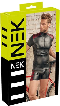 Elastische Fetish Shirt met Dual Wetlook Motief — thumbnail 2
