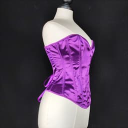 Sexy dameskorset – Gotisch kanten korset – Taillecorrigerende shapewear – Nauwsluitend lijfje met vetersluiting – Perfect voor gothic stijl, cosplay en Halloweenkostuums – bruin – Maat XL — thumbnail 4