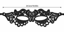 Zwart Kant Oogmasker Dames – Masquerade Masker – Venetiaans Masker – Seks / Feest Masker — thumbnail 5
