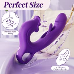 PREVION-Vibrator Dildo voor Vrouwen-Sex Toys voor Vrouwen-Clitoris & G spot Stimulator Vibrators -Seksspeeltjes-Lik-Schommel-Trilfunctie-appbediening — thumbnail 2