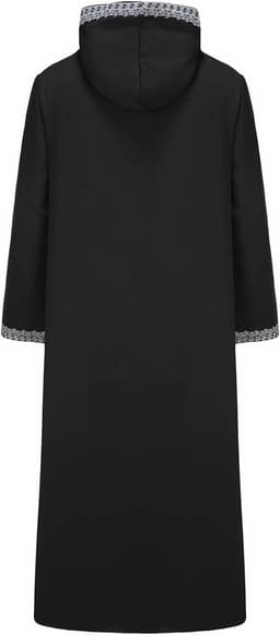 Thobe Kaftan voor heren, moslim, islamitisch gewaad met lange mouwen, Arabisch, Djellaba, Marokkaanse stijl, met capuchon, A9 — thumbnail 3