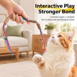 Palitos de Mascar Para Gatos, Masticar Palos Gato Ratones Para Gatos Paras Jugar Juguetes Paray Gato Divertidos Palitos Paras Con Hierba Gatera Palito Paray Masticar Juguete Juguetes del Catnip — thumbnail 3
