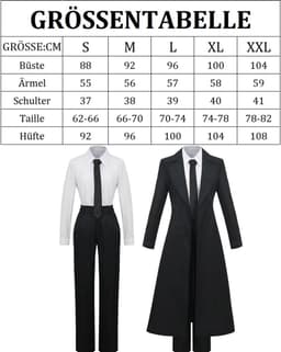 Fiamll Chainsaw Man Chainsaw Cosplay Costume Makima Cosplay with Wig Complete Set Chainsaw Man Cosplay Uniform Outfit - ShopVlot — thumbnail 3