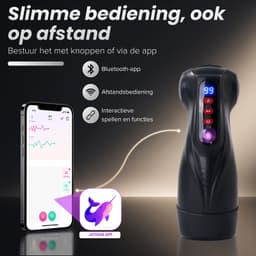 Séduire® Amélie Automatische Masturbator voor Man - Pocket Pussy - Mastrubator voor mannen - 9 Zuig- & 9 Vibratiestanden - App Bediening - Mond, Vagina & Anus - Stroker - Kunstvagina - Blowjob Simulator - Sex Toys voor Mannen - Seksspeeltje — thumbnail 5
