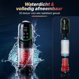 Vosoi Masturbator voor Man met AI App - Pocket Pussy met Zuigmodus - Sex Toys voor mannen- Blowjob Simulator - 343 Standen - Automatische Mastubator — thumbnail 3