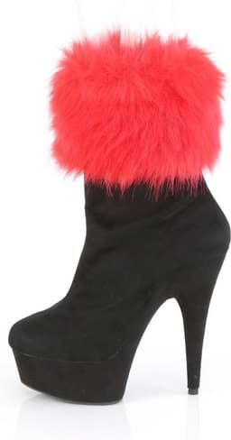 Pleaser - DELIGHT-1000 Plateau Laarzen - US 9 - 39 Shoes - Zwart/Roze — thumbnail 3