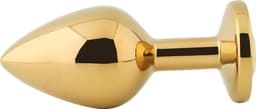Banoch - Buttplug Aurora yellow gold Large - gouden Metalen buttplug - Diamant geel — thumbnail 5
