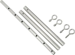 Banoch | Spreidstang verstelbaar + hoes | 50 cm - 80 cm zilver | spreader bar bondage — thumbnail 10