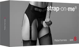 Strap-On-Me - Strapon Harnas Lingerie - Rebel - Zwart - Maat L — thumbnail 10