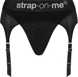 Strap-On-Me - Strapon Harnas Lingerie - Rebel - Zwart - Maat XL — thumbnail 12