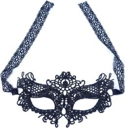 Power Escorts - Venetiaans Masker - Love Mask - Fetish Power - Kinky Mask - Zwart - 61-00023 - stijlvolle verpakking - voor stoute Spelletjes — thumbnail 2