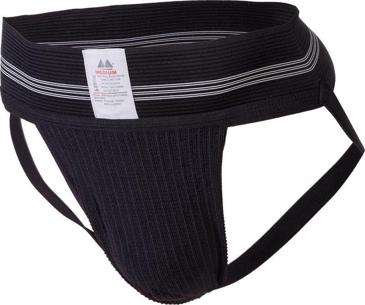 MM Sports The Original No. 10 Swimmer/Jogger Jockstrap 3 inch Black - MAAT XXL - Heren Ondergoed - Jockstrap voor Man - Mannen Jock — afbeelding 1
