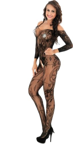 Body Pleasure Sensuele Bodystocking – One Size Fits Most – Luxe Cadeaubox – TL139 — thumbnail 5