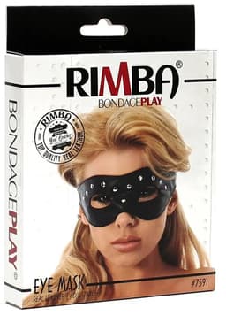 Rimba - Open oogmasker Van Leer Met siernieten — thumbnail 4