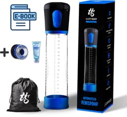 HappySexy Penispomp Elektrisch Automatisch – Penispompen Penisvergroter Incl Gratis Glijmiddel Cockring en Penisring – Penis Pomp Elektrische Erectie Vergroter – Vacuumpomp Automatische Masturbator Stimulator — thumbnail 1