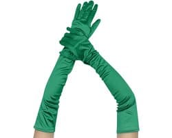 Lange dames handschoenen - extra lange satijnen stretch satijnen handschoenen - vintage feest dameshandschoenen - bruidshandschoenen - geschikt voor bruiden bruiloft opera theekransje