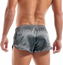 Sexy Satijnen Boxershorts Heren Met Ingebouwde Zak - Comfortabel Ondergoed — thumbnail 4