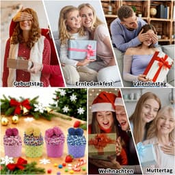 Set van 4 Paar Pluizige Warme Sokken voor Dames - Fluffy Wintersokken en Cadeauset — thumbnail 5