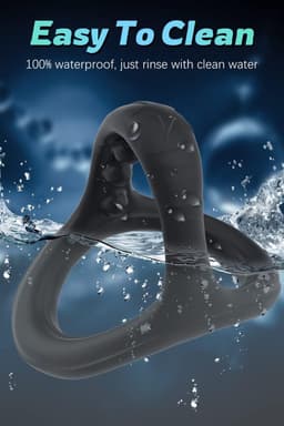 Daity Cockring Set – Penis Sleeve & Ballstretcher voor Sterkere en Langdurigere Erectie – 7 Maten – Seksspeeltje voor Mannen en Stellen Zwart — thumbnail 4