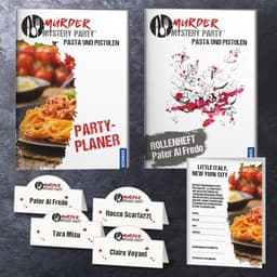 Misdaad Diner Spel - Pasta en Pistolen voor 8 Spelers — thumbnail 6