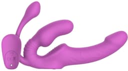 Teazers – Strapless Strap-On met Anaal Plug – Pink — thumbnail 1