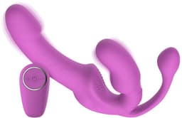 Teazers – Strapless Strap-On met Anaal Plug – Pink — thumbnail 2