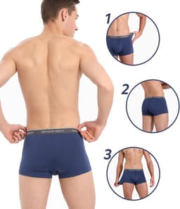 Herenslips van zachte bamboe-rayon met gulp, ademend en comfortabel 4-pack — thumbnail 5
