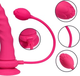 VIVIDIA Pink Bloom™ – Verstelbaar Strapon Harnas met Premium Vibrerende Voorbinddildo & Trillende Buttplug – Inclusief App voor Controle & Glijmiddel Sample – Voorbind Dildo Set voor Koppels — thumbnail 9