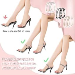 3 Paar Elastische Hoge Hakken Sandalen met Veters en Verstelbare Bandjes voor Dames — thumbnail 4