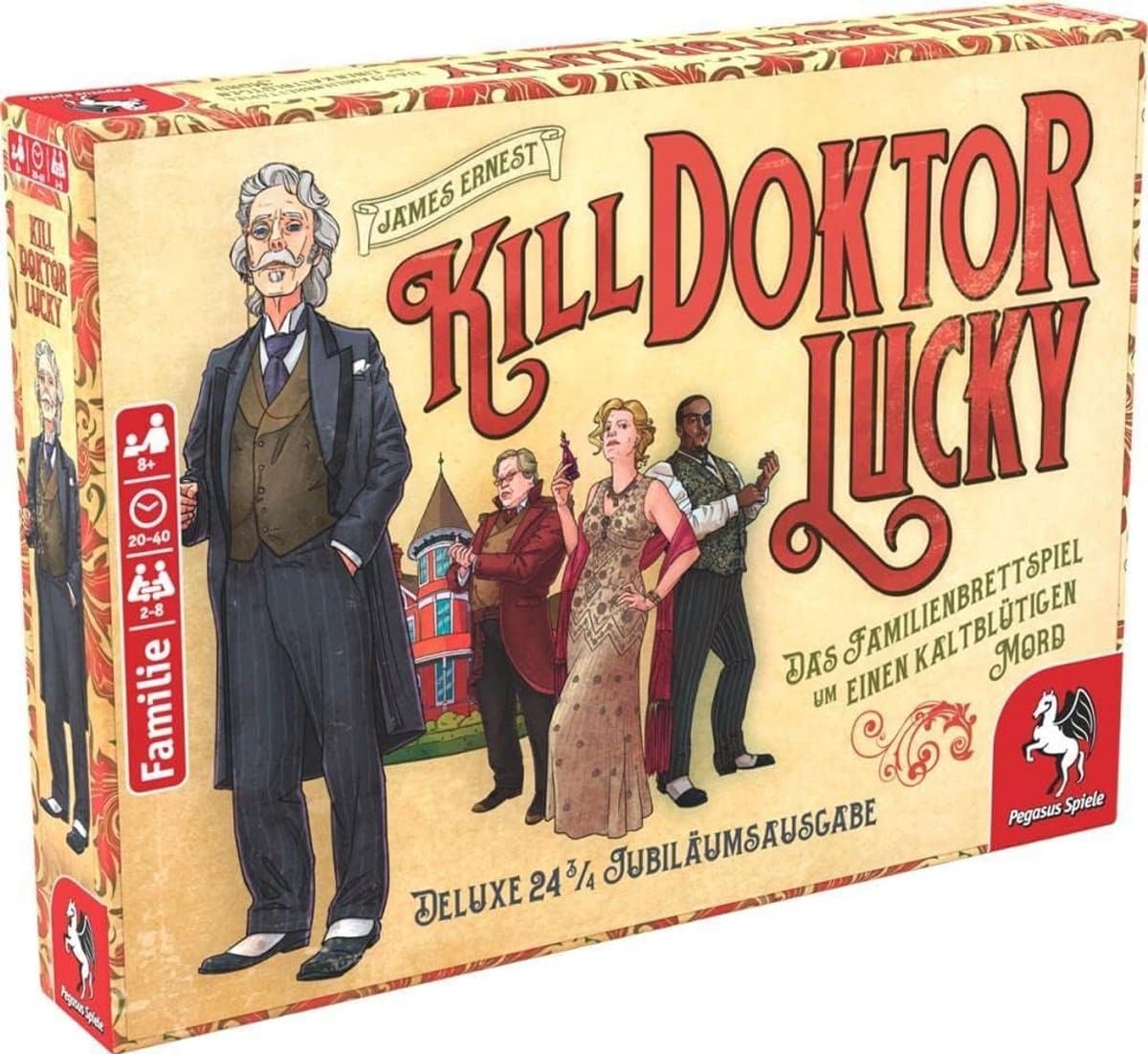 Strategisch Bordspel: Jacht op Doctor Lucky in Zijn Villa — afbeelding 1