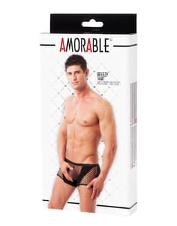 Nooitmeersaai - Boxershort met visnet - Polyamide - Zwart - Maat S/M — thumbnail 2