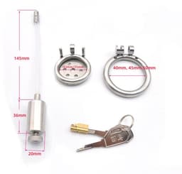 Nooitmeersaai - Dilator pin met kooi - Metaal - Zilverkleurig - 40mm — thumbnail 3