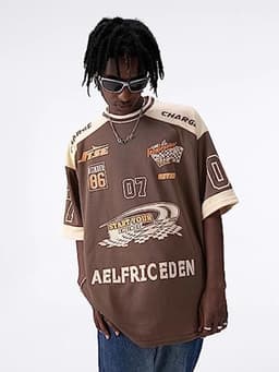 Oversized Y2K T-shirts met cartoonprint voor dames en heren - Vintage streetwear look — thumbnail 4