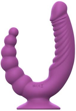 Teazers - Double Vibrator met Zuignap en Afstandsbediening - Paars — thumbnail 3