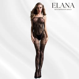 Elana - Aurélie - Bodystocking Erotische Lingerie met Open Kruis - Catsuit - S t/m XL - Sexy Dames Lingerie - Bodysuit — thumbnail 9