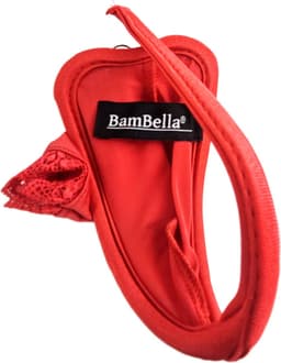 BamBella ® - Penis sleeve string zonder bandjes - maat Onesize - Sexy erotische heren onderbroek Rood mannen rollenspel valentijnsdag — thumbnail 2