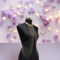 Sexy borst ketting voor vrouwen - Hals snoer - Romp - Erotisch getint - Lichaamssieraad — thumbnail 5