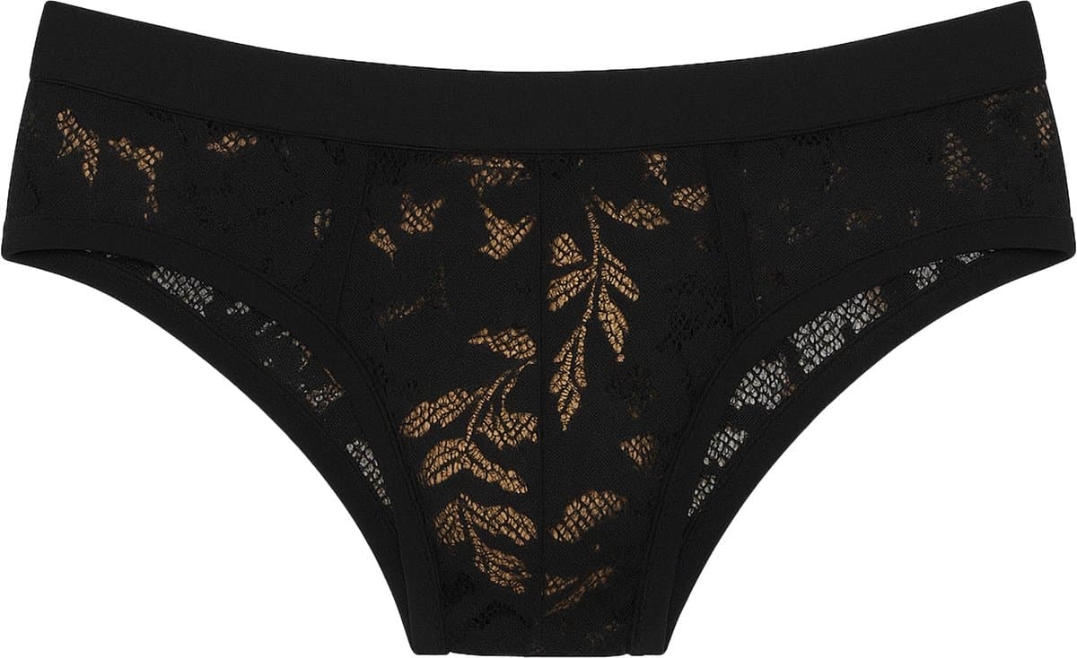 MODUS VIVENDI Floral Lace Classic Brief Black - MAAT M - Erotisch Heren Ondergoed - Slip voor Man - Sexy mannen Slip — afbeelding 1