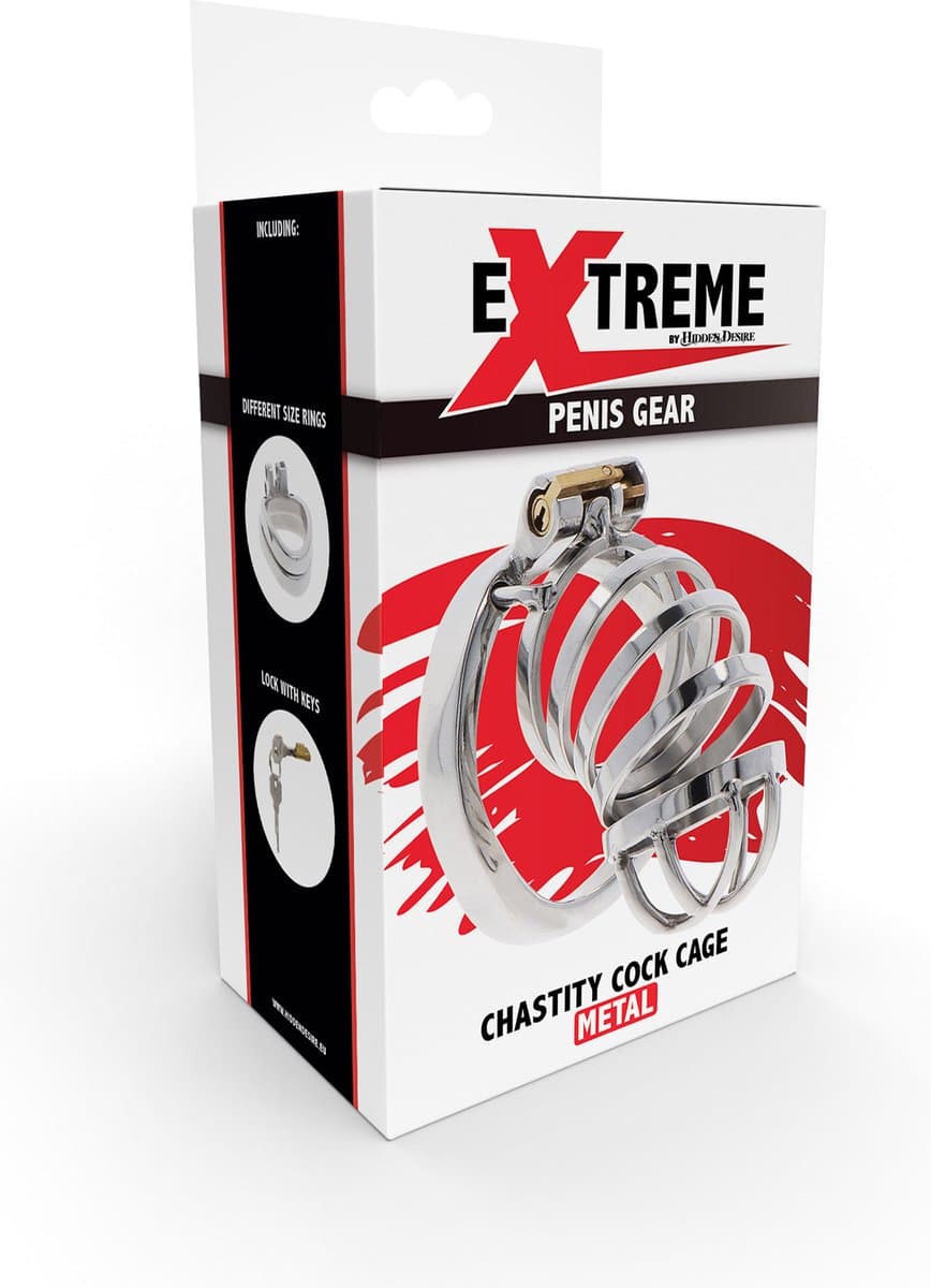Hidden Desire - Extreme Chastity Cock Cage Metal — afbeelding 1