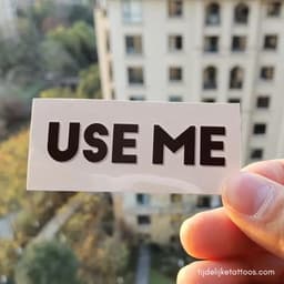 USE ME Tattoo - sexy tijdelijke tattoo - neptattoo volwassenen - plak tattoo - erotiek — thumbnail 2