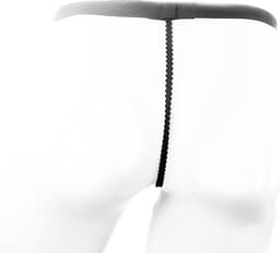 BamBella® Slip Datex (Latex & Stof ) voor mannen - S/M - Erotische Sexy SM BDSM Lingerie Heren - Zwart mannen ondergoed slip Reptiel print — thumbnail 3