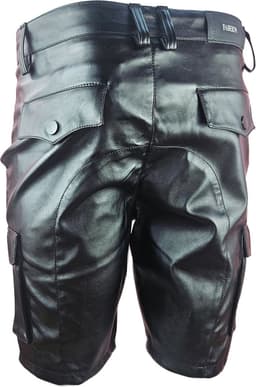 BNDGx® - Korte Broek Heren - Maat M - Open kruis Erotische Sex kleding - Nep Leer BDSM porno outfit Man — thumbnail 6