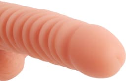 Banoch | Dildo siliconen ribbel | Beige — thumbnail 6